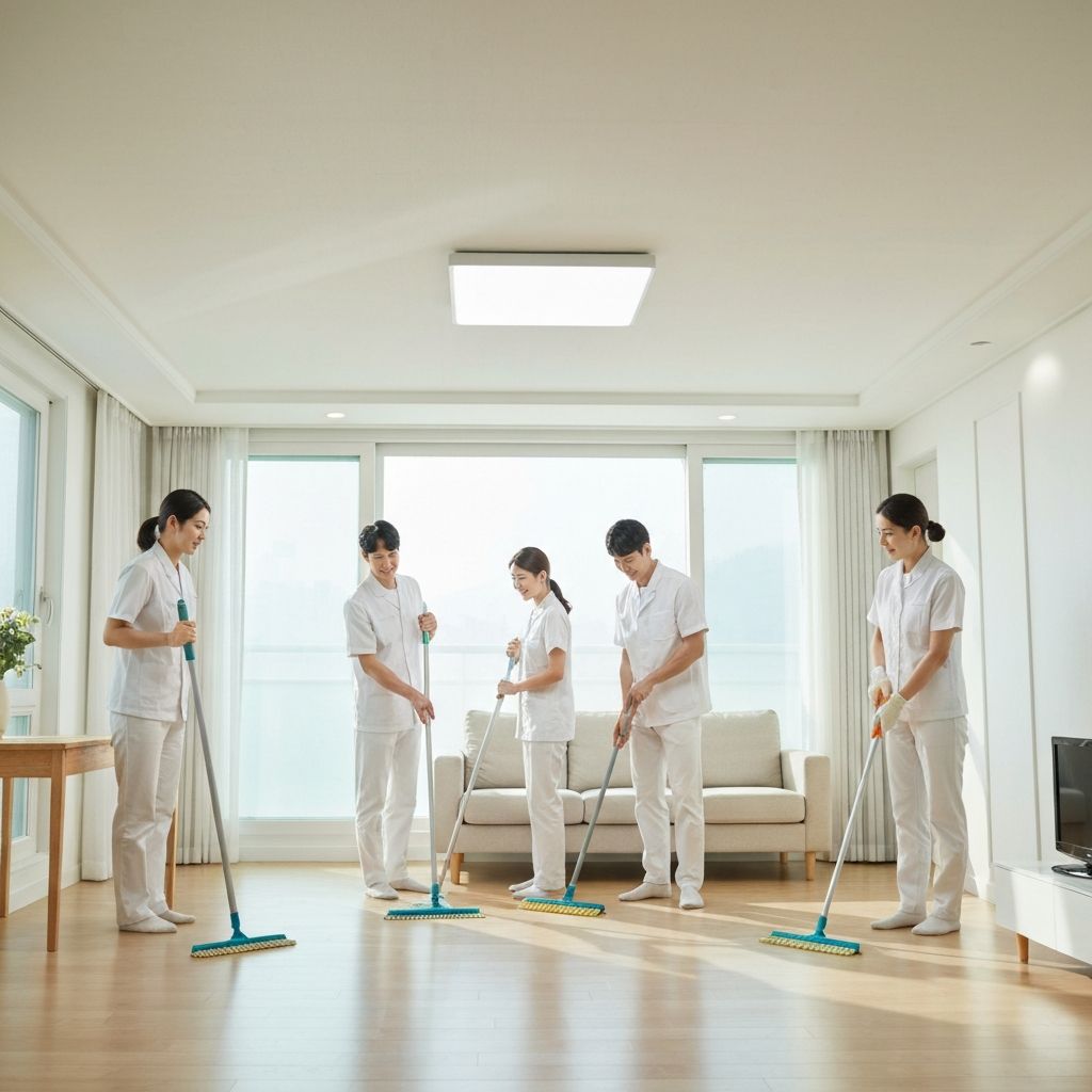 깨끗한 거실 이미지